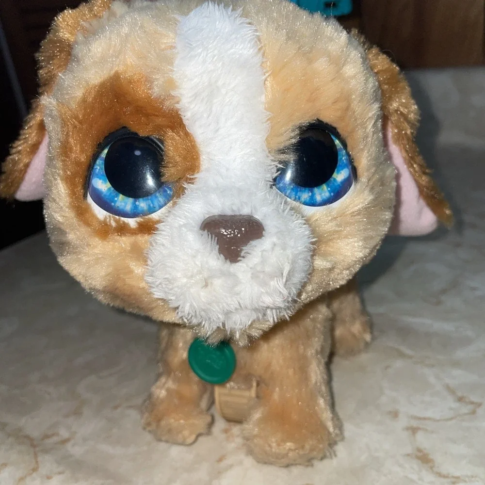 FurReal Walks-A-Lot Blue Eyed‎ Brown Dog - Leash/Collar/Batteries Included